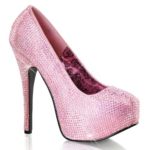 Escarpins strass rose talon haut - Pointure : 39 - Chaussures femmes Bordello - Modalova