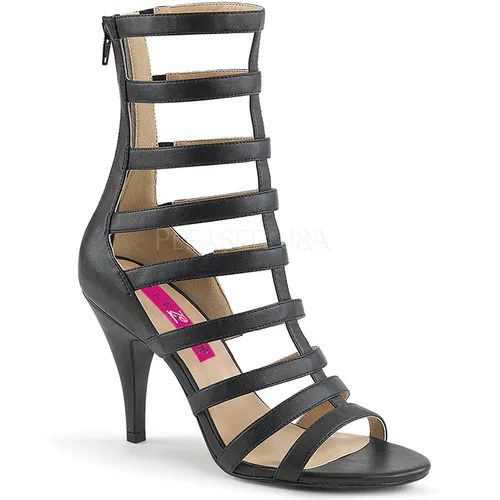 Sandales spartiates noires - Pointure : 48 - Chaussures Pleaser Pink Label - Modalova