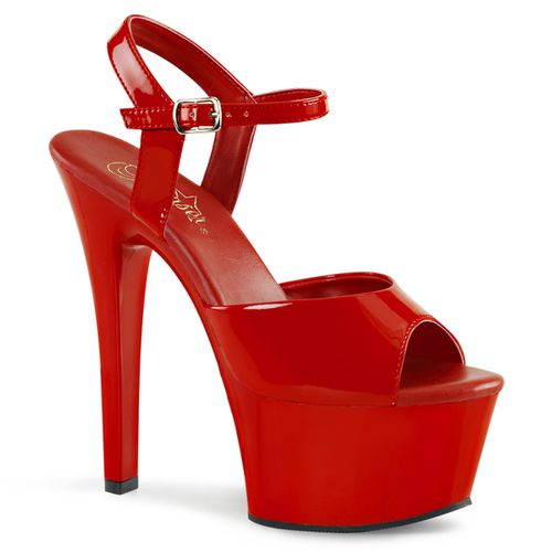 Sandale plateforme rouge vernie - Pointure : 35 - Pleaser - Modalova
