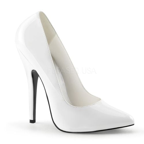 Escarpins blanc vernis talon très haut - Pointure : 35 - Chaussures femmes Devious - Modalova