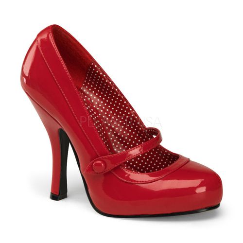Escarpins rouges vernis style rétro - Pointure : 35 - Chaussures femmes Pinup Couture - Modalova