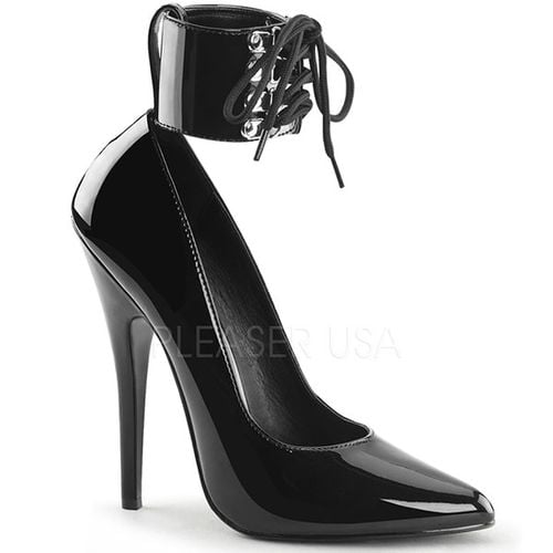 Escarpins dominatrice coloris noir vernis - Pointure : 35 - Chaussures femmes Devious - Modalova