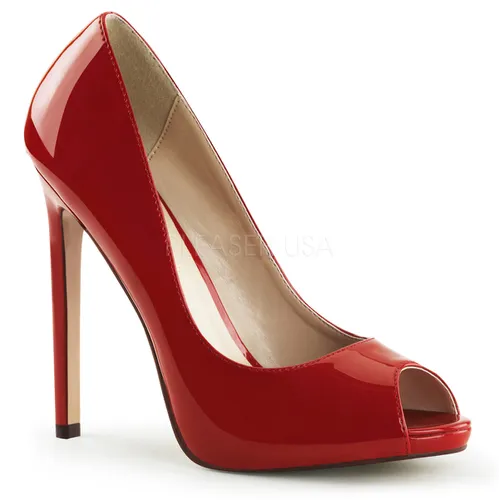 Escarpin sexy rouge vernis - Pointure : 35 - Devious - Modalova
