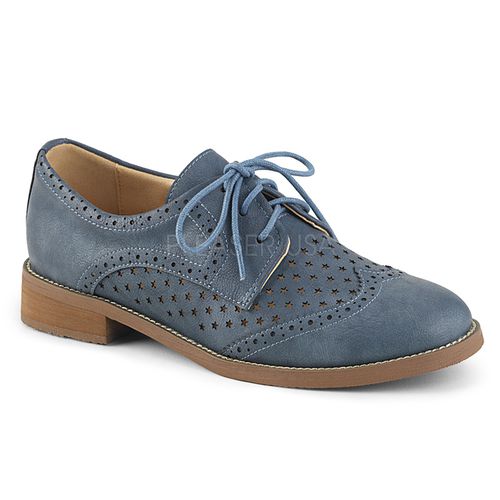 Derbies coloris gris bleu - Pointure : 39 - Chaussures femmes Pinup Couture - Modalova