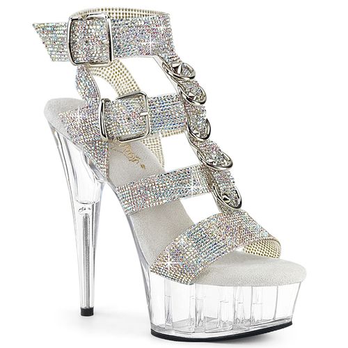 Chaussures sandales originales en strass talon haut - Pointure : 42 - Pleaser - Modalova