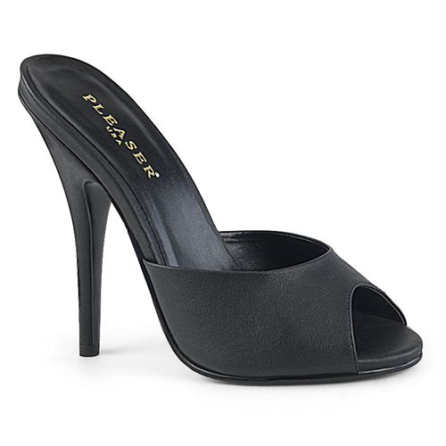 Mules noires mat talon fin sexy - Pointure : 46 - Pleaser - Modalova