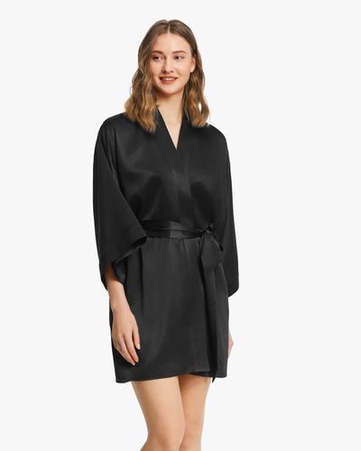 LILYSILK Robe De Chambre En Soie Ceinture Assortie, Coupe Décontractée 100% Soie Naturelle Sans Produits Chimiques Nocifs XL - LILYSILK - Modalova