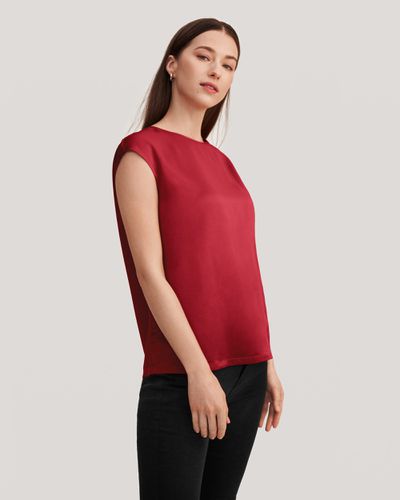 LILYSILK Tee Shirt En Soie Col Rond, Coupe Décontractée 100% Soie De Mûrier Sans Produits Chimiques Nocifs T-Shirt L - LILYSILK - Modalova