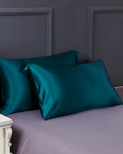 LILYSILK Meilleure Taie d'oreiller En Soie Bleu Enveloppée 2 Pièces En Solde 100% Soie Maintient L'Hydratation Pour Mieux Dormir 50 x 75cm - LILYSILK - Modalova