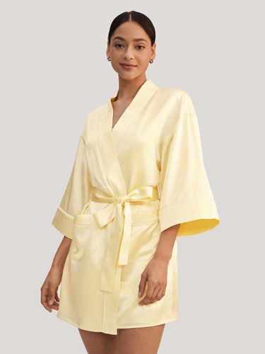 LILYSILK Peignoir En Soie Peignoir Court Soie Golden Cocoon Naturellement Antibactérien L - LILYSILK - Modalova