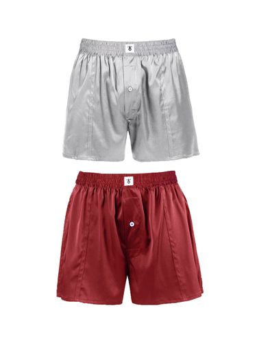 Suite De Pyjashort En Soie Luxueuse Classique Diamond Blue - LILYSILK - Modalova