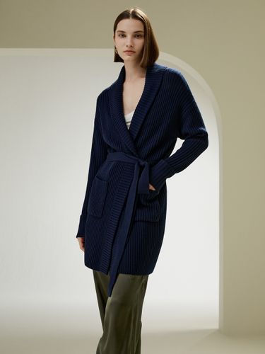 LILYSILK Cardigan Col Châle, Motif Côtelé 100 % Laine Mérinos Bon Rapport Qualité-Prix, Respectueux De La Peau S - LILYSILK - Modalova