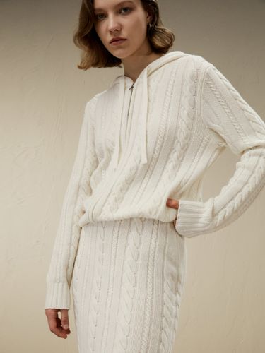 LILYSILK Pull À Capuche En Tricot Câblé Fusion Parfaite De La Laine Et Du Cachemire Doux Pour La Peau Et Respirant M - LILYSILK - Modalova