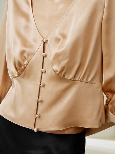LILYSILK Top Soie Manches Trois-Quarts, Forme Ajustée 100% Soie Sans Produits Chimiques Nocifs 34 - LILYSILK - Modalova