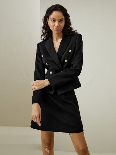 LILYSILK Blazer Association Du Style Et De La Sophistication Tissu Sergé En Laine Peignée Convient À Toutes Les Saisons 48 - LILYSILK - Modalova