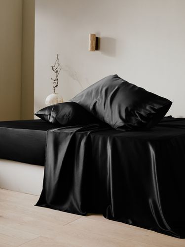 LILYSILK Draps De Lit Soie Sans Couture, Bande Élastique Autour Du Bord 100% Soie Naturelle Prévient Les Rides Pour Mieux Dormir 200x200+30cm - LILYSILK - Modalova