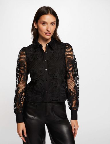 Chemise manches longues noir femme - Morgan - Modalova