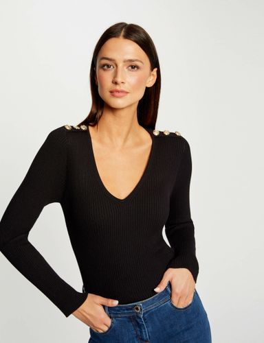 Pull manches longues avec boutons - Morgan - Modalova