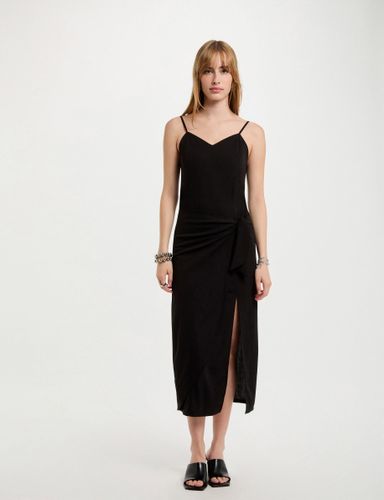 Robe midi ajustée fendue - Morgan - Modalova