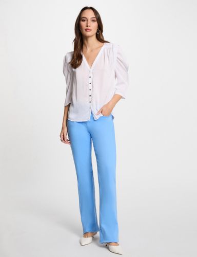 Pantalon bootcut boutonné - Morgan - Modalova