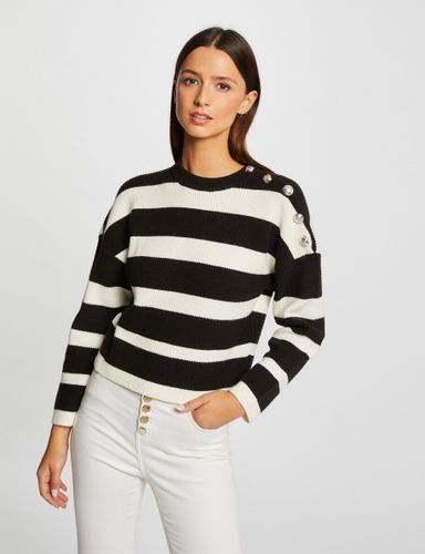 Pull manches longues avec boutons - Morgan - Modalova