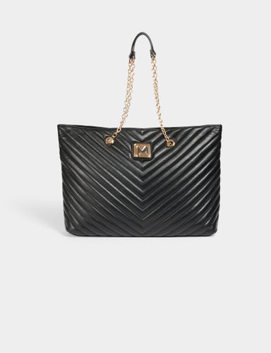 Sac cabas matelassé noir femme - Morgan - Modalova