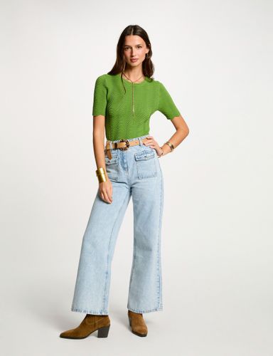 Jeans large taille haute - Morgan - Modalova