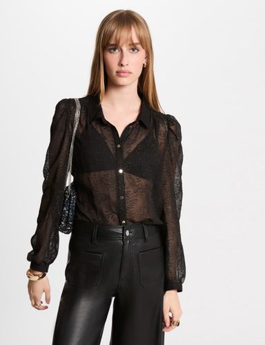 Chemise manches longues noir femme - Morgan - Modalova