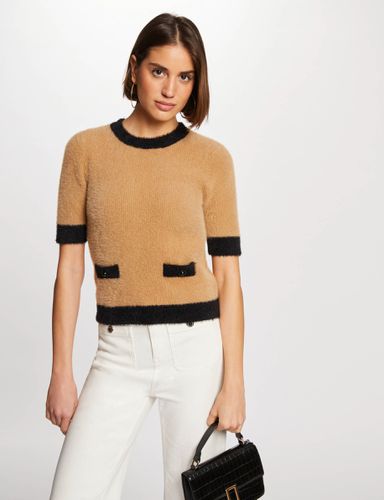 Pull manches courtes camel femme - Morgan - Modalova