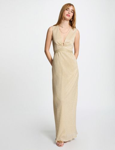 Robe longue droite jaune or femme - Morgan - Modalova
