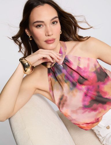 Blouse sans manches imprimée - Morgan - Modalova