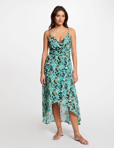 Robe longue cintrée imprimée - Morgan - Modalova