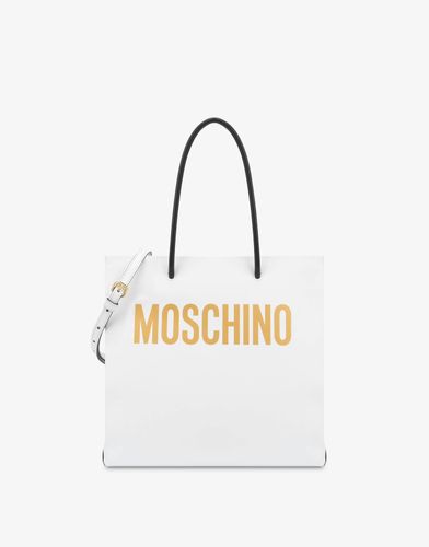 Shopper Avec Logo Laminé - Moschino - Modalova