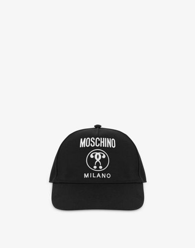 Chapeau De Toile Double Question Mark - Moschino - Modalova