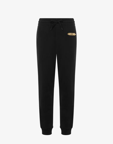 Pantalon De Jogging En Molleton Logo Lettering - Moschino - Modalova