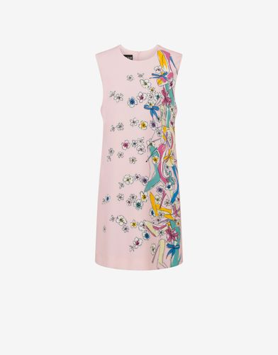 Robe En Cady Léger Heels & Flowers - Boutique Moschino - Modalova