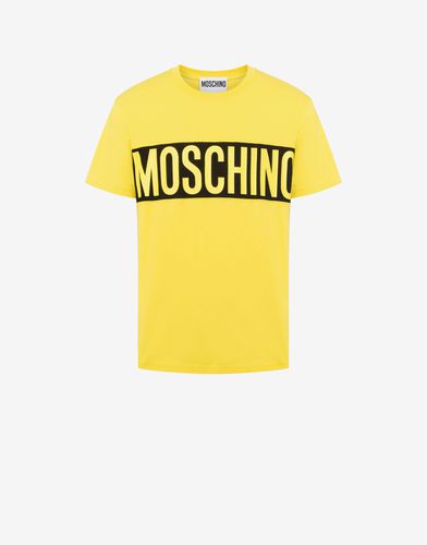 T-shirt En Jersey Biologique Logo Band - Moschino - Modalova