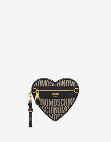 Petit Sac Heart Allover Logo - Moschino - Modalova