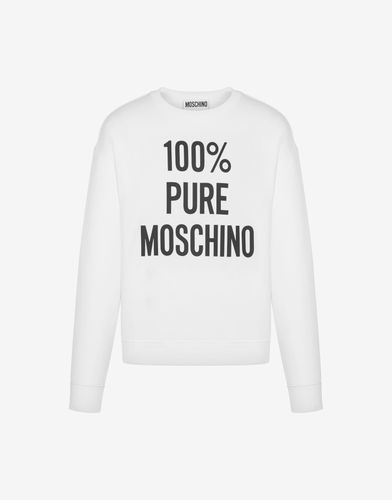 Sweat-shirt En Coton Biologique 100 % Pure - Moschino - Modalova