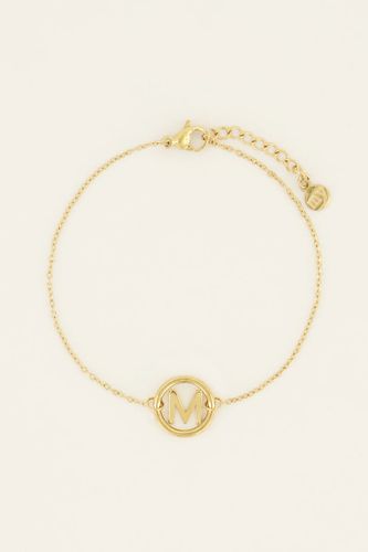 Bracelet avec médaillon initiale | - My jewellery - Modalova
