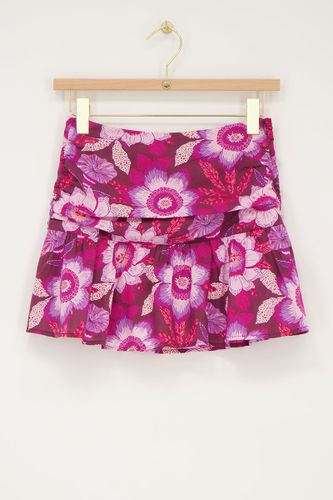 Jupe-short avec plis et imprimé floral | - My jewellery - Modalova