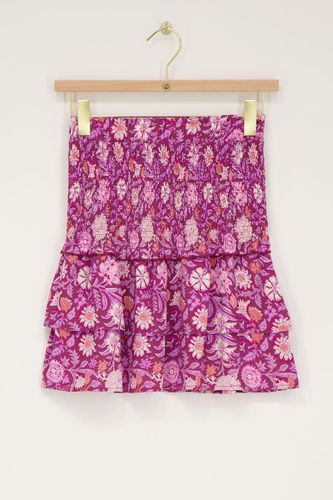 Jupe violetteà imprimé floral et blouse | - My jewellery - Modalova