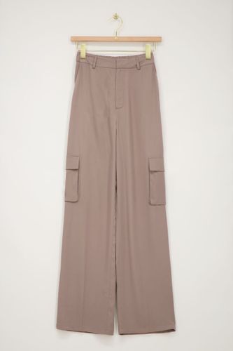 Pantalon cargo ample à effet satin | - My jewellery - Modalova