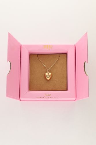 Collier avec cœur et pierre de naissance | - My jewellery - Modalova