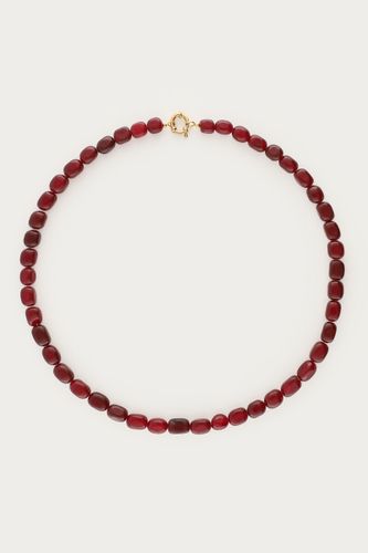 Collier bordeaux avec perles fantaisie | - My jewellery - Modalova