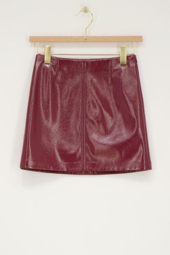 Jupe bordeaux en simili cuir | - My jewellery - Modalova