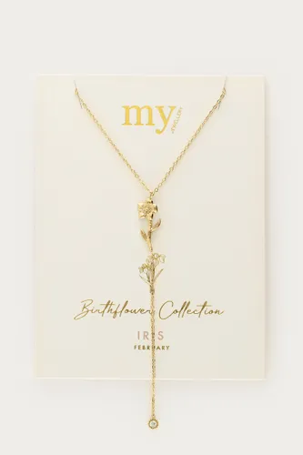 Collierà pendentif et strass Birth Flower | - My jewellery - Modalova