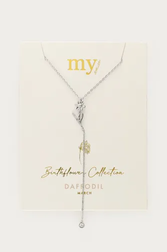 Collierà pendentif et strass Birth Flower | - My jewellery - Modalova