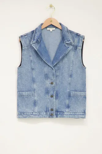 Veste en denim sans manches | - My jewellery - Modalova