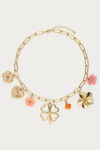 Collier Botanicalà charms avec trèfle et fleurs | - My jewellery - Modalova